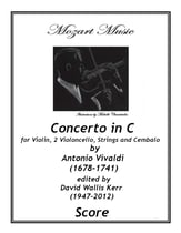 Concerto in C Orchestra sheet music cover